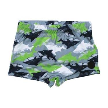 Imagem de Sunga Boxer Infantil Estampada Tubarões 46841 - Boca Grande-Masculino