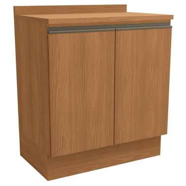 Imagem de Balcao Com Tampo 2 Portas 80 Cm Maxxi G744 Canela Kappesberg Canela