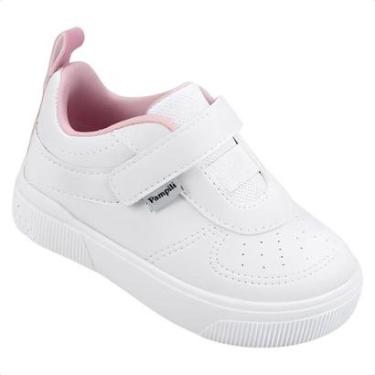 Imagem de Tênis Infantil Pampili Yumi Menina Estiloso com Tira Autocolante Confortável Leve Casual-Feminino