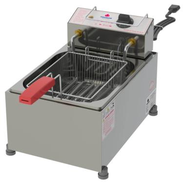 Imagem de Fritador Retangular Progás Elétrico 127V com 1 Cesto Capacidade de 5 Litros PR-10 E GN