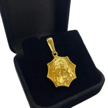 Imagem de Pingente Ouro 24k Bob Marley Masculino Relevo Banhado A Ouro  - Tropic