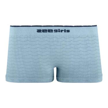 Imagem de Calcinha Boxer Infantil Jacquard Azul Gelo Zee Rucci, P