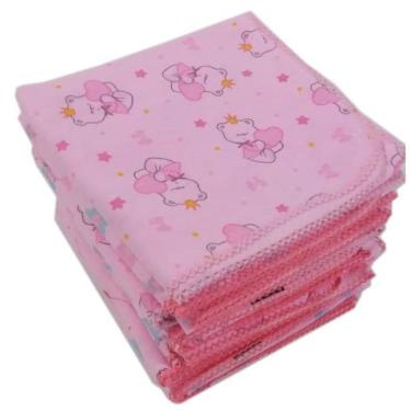 Imagem de Kit 5 Cueiros 2 Toalhas Capuz 4 ombro 2 Travesseiros menina