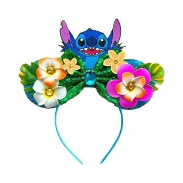 Imagem de Tiara De Orelhas Do Mickey E Da Minnie Com Laços De Lantejoulas, Acess