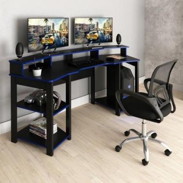 Imagem de Conjunto 2 Peças com Mesa Gamer ME4167 com Cadeira de Escritório Diret