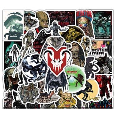 Imagem de Adesivo Anime Predators Alien 50 peças de vinil PVC impermeável - yiwe