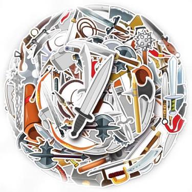 Imagem de Adesivos, 71 unidades/lote, armas, vinil à prova d'água, anime para la