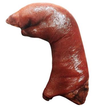 Imagem de Boneca de brinquedo de pelúcia com casco de porco emulado em 3D de 20 