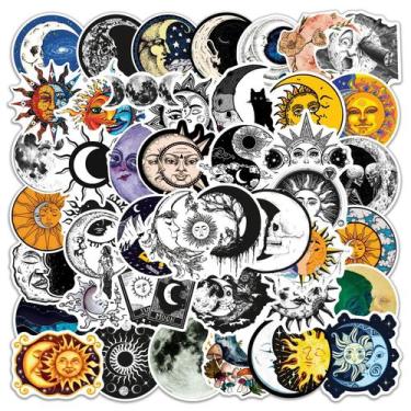 Imagem de Adesivos Aesthetic Gothic Art Moon Waterproof (50 unidades) - yiweisai