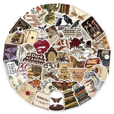 Imagem de Adesivos de vinil impermeável Darks Academias Anime 50 unidades/lote -