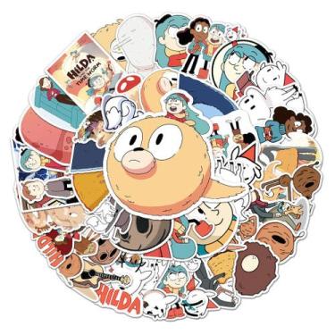 Imagem de Pacote de adesivos Hildas Anime, 50 unidades de adesivos decorativos d