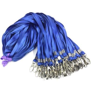 Imagem de Cordões Antspirit Blue Bulk para crachás de identificação, pacote com 