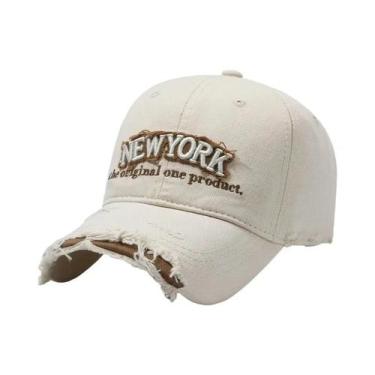 Imagem de Boné De Beisebol Unissex Vintage Com Bordado De Letras, Algodão Macio,