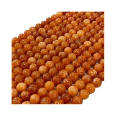 Imagem de Contas De Pedra Sol Natural Laranja Moonlight 6mm 8mm 10mm Acessórios 