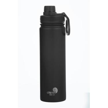 Imagem de Garrafa de Inox  Trilha Can.u.do - 650ml - Canudo, Eco black