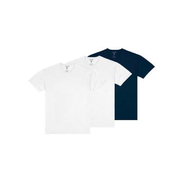 Imagem de Kit com 3 Camisetas Masculina Malwee 1000004423 Preto-Masculino