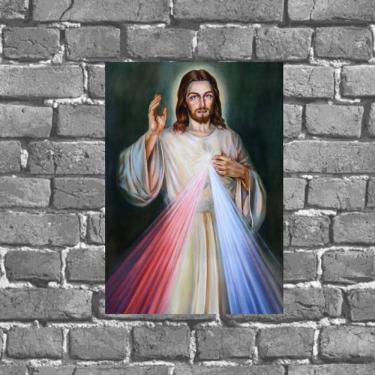 Imagem de Placa Decorativa Jesus Misericordioso 18x27cm