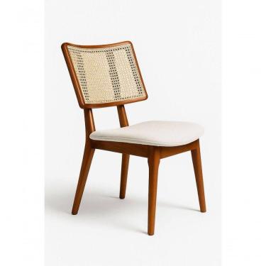 Imagem de Cadeira Madeira Maciça Com Telinha - Zara - Requinte Salas