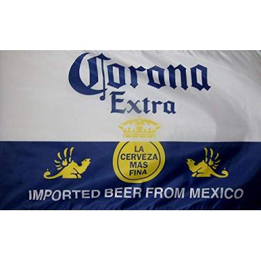 Imagem de Bandeira de cerveja extra Corona de 7,62 x 1,52 m banner de luxo para ambientes internos e externos