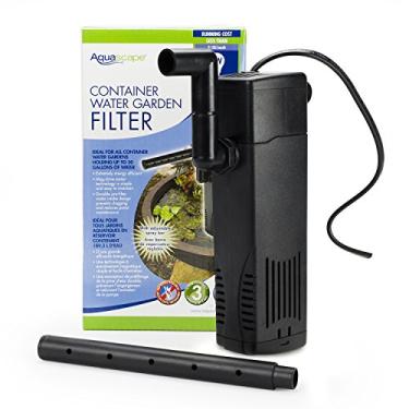 Imagem de Aquascape Filtro de água para jardim de contêiner para lagos de pátio e pequenos jardins aquáticos | 77005, preto