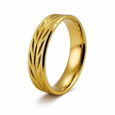 Imagem de Aliança em Ouro 18K 5,00 mm Fosco Diamantado - Joia de Noivado ou Casa