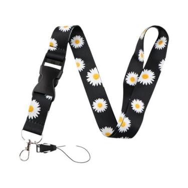 Imagem de Cordão De Pescoço Com Estampa De Borboleta E Lua, Suporte Para Crachá 