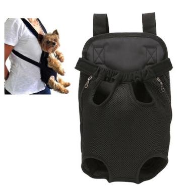 Imagem de Mochila Canguru Cachorro Gato Pet Cao Bolsa Transporte Animal de Estim