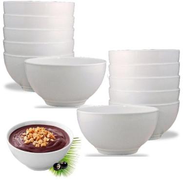 Imagem de 12 Tigelas Bowl 450ml em Melamina Para Sorvete Açaí - Sk