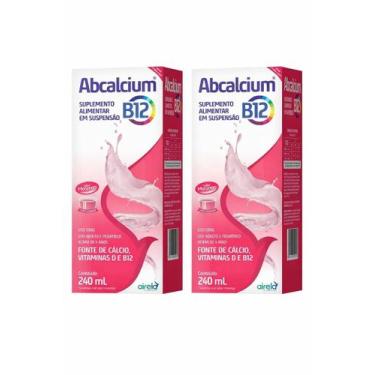 Imagem de Abcalcium Vitamina B12, D & Cálcio Airela 240 ml - Kit 2 Un