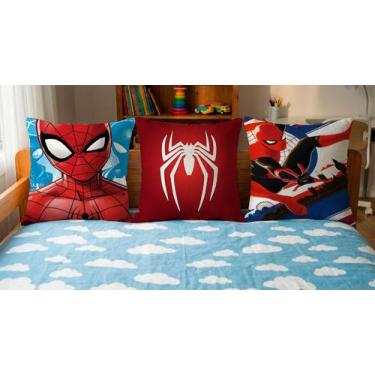 Imagem de Trio de capas de almofada homem aranha - ARTE COM PIMENTA