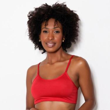Imagem de Top de Alcinha sem Bojo Cor:VermelhoTamanho:M - MTX Moda, Vermelho, M