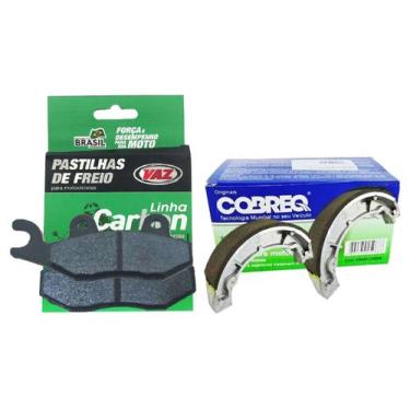 Imagem de Kit Pastilha e Lona Suzuki Yes 125/ GSR 125 Vaz - ECOPADS / COBREQ