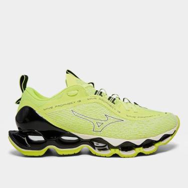 Imagem de Tênis Mizuno Wave Prophecy 13 Feminino, Verde, Preto, 34