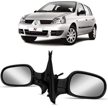 Imagem de Retrovisor Manual Clio 2000 2001 á 2012 Com Controle Direito - NK
