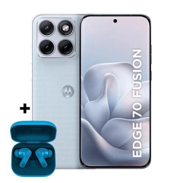 Imagem de Kit Smartphone Motorola Edge 70 Fusion 5G 256GB e Fone Bluetooth Moto 