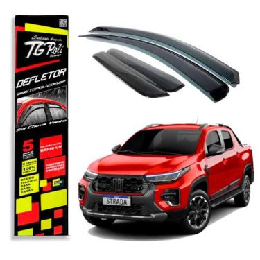 Imagem de Calha De Chuva Slim Tg Poli - Strada Cabine Dupla 2020 a 2026