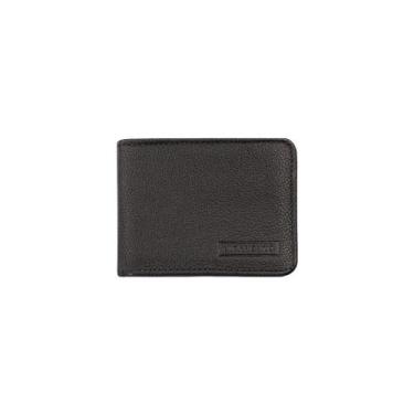 Imagem de Carteira pequena masculina de couro floater Joel, Preto