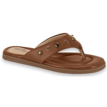 Imagem de Chinelo Feminino Rasteira Ultraconforto Modare 7212104 Cor:AvelãTamanh