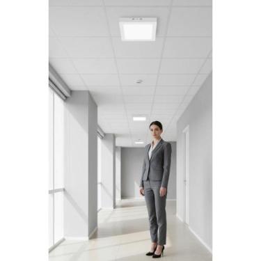 Imagem de Plafon LED 18W Quadrado Branco Frio Moderno - Congratulations Store
