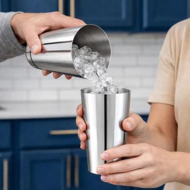 Imagem de Coqueteleira Inox Shaker Bartender Profissional Misturador Drinks Bar 