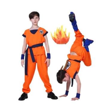 Imagem de Fantasia De Cosplay Son Goku Krillin Para Adultos E Crianças, Conjunto