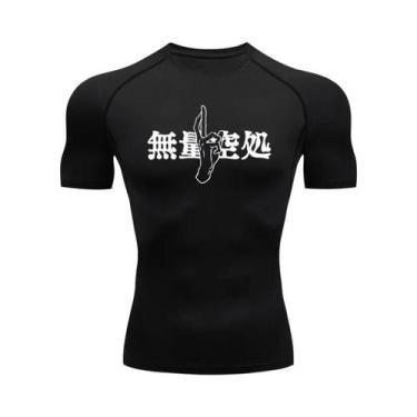 Imagem de Camiseta De Compressão Masculina De Secagem Rápida Para Academia, Mang