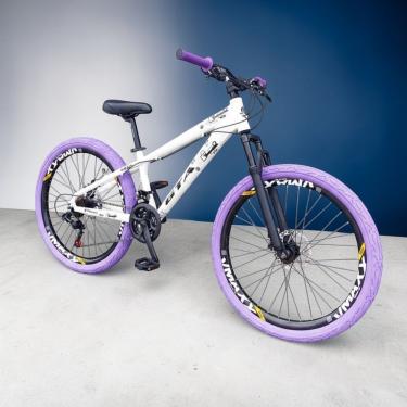 Imagem de Bicicleta 26 Gta Rebel Freeride Dh Cor Laranja 21v Freio A Disco Aros Vmaxx Pneu Flame...