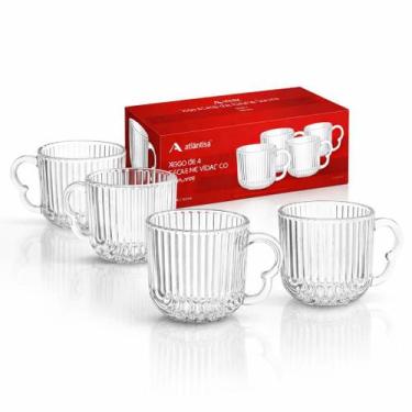 Imagem de Conjunto Xícaras de Chá Vidro Laure 180ml Transparente - KRYSTALMIX (A