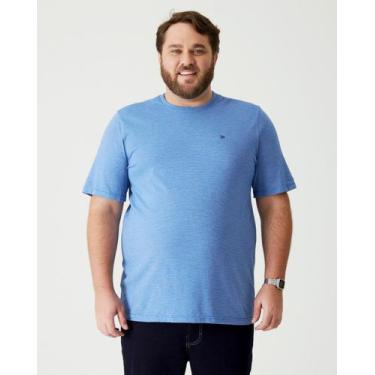 Imagem de Camiseta Masculina Manga Curta Plus Size Malwee Ref. 87858, G1, Azul