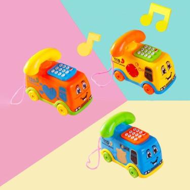 Imagem de Carrinho de brinquedo Montessori para crianças pequenas, aprendizagem 