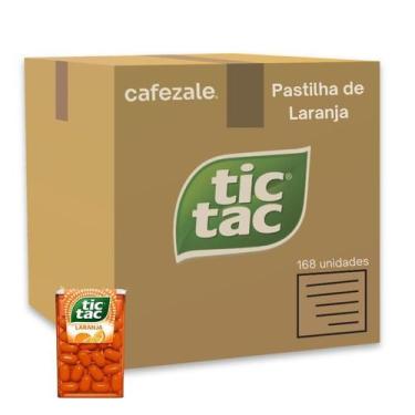 Imagem de Tic Tac Pastilha Sabor Laranja Kit 12 Displays 168un 14,5g - 12045, Fe