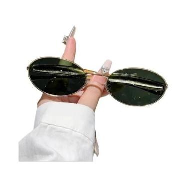 Imagem de Óculos De Sol Vintage Femininos Em Formato Oval, Estilo Retro Casual, 