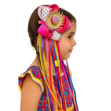 Imagem de Chapéu de Palha Mini Enfeite de Cabelo Festa Junina Papilloo