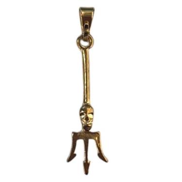 Imagem de Pingente Exu Tridente 3,2 cm Dourado - Lua Mística - 100% Original - L